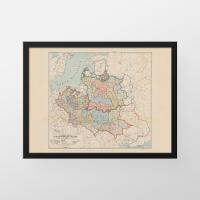 Mapa historyczna Rzeczypospolitej 1771 - 30x21 A4