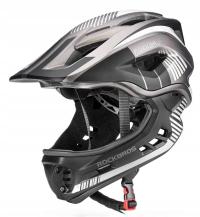 Kask rowerowy dziecięcy z odpinaną szczęką Rockbros TT-32SBTG-S