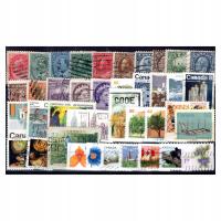 Pakiet Kanada 40 znaczków kasowanych na czarnej karcie transportowej [113]