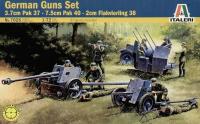 ITALERI 7026 1:72 German Guns Set : PaK 37 , 40 , 38