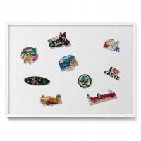 Tablica Magnetyczna na Magnesy z Wakacji do Powieszenia Kolor biały 70x50