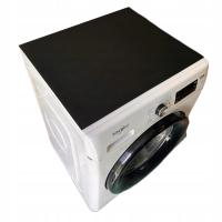 Mata Ochronna na Pralkę Suszarkę Antypoślizgowa Chłonna 60x60 cm Czarna XXL