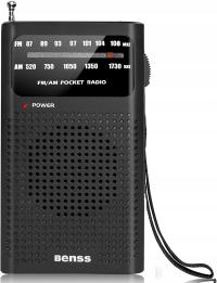 Портативный радио Benss AM FM динамик или карманные наушники