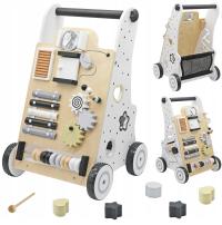 CHODZIK DREWNIANY PCHACZ JEŹDZIK EDUKACYJNY SORTER LICZYDŁO MONTESSORI