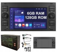 Radio samochodowe Smart Radio Car Ford Focus MK2 black 6/128 GB 2-DIN
