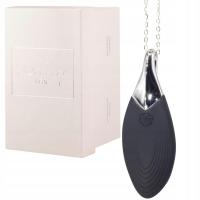 Dyskretny stymulator w kształcie wisiorka - Leaf - na USB - z łańcuszkiem -