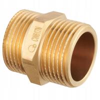 NYPEL MOSIĘŻNY ZŁĄCZKA MOSIĘŻNA RÓWNOPRZELOTOWY 1/2'' CALA DN15 SOLIDNY