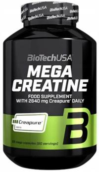 BioTechUSA Mega Creatine 120kaps - Kreatyna wspomagająca siłę