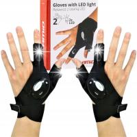 LATARKĄ LED RĘKAWICZKI 2 SZT RĘKAWICE WĘDKARSKIE WYTRZYMAŁY