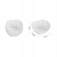 Miseczka porcelanowa do dipów biała w kształcie jabłka elegancka