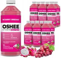 12x OSHEE Vitamin Water winogrona-dragonfruit 1.1l