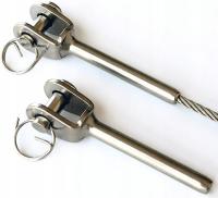 KOŃCÓWKA 14mm WIDEŁKI DO ZAWALCOWANIA 14 NIERDZEWNA KWASOODPORNA A4