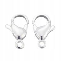 Stal Nierdzewna Zapięcie Zapięcia Karabińczyk Karabińczyki Srebrny 12mm 10s