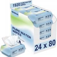 Влажные салфетки NICEKIDS Pure Water Wipes 99,9% вода 24x80 шт