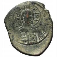 T. 47098. Bizancjum - Roman III - follis - Chrystus i krzyż!