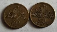 moneta Grecja 50 lepta 1973 junta