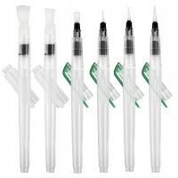 Набор кистей для акварельных красок из 6 акварельных красок с резервуаром для воды