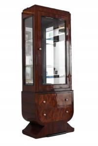 Witryna Art Deco - Gablotka Serwantka - Salon Gabinet - Gablota 2 Szuflady