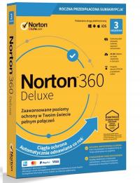 Symantec Norton 360 Deluxe 3 st. / 12 miesięcy BOX