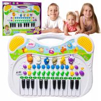 PIANINO EDUKACYJNE ZABAWKA DLA DZIECI ZWIERZĘTA NAGRYWA PREZENT NA ROCZEK