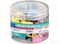 Klipy TETIS 19mm kolorowe 40 sztuk