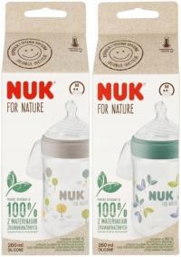 NUK Butelka 260 ml For Nature smoczek sil. M