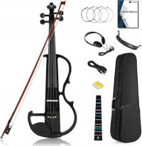 Электрическая скрипка Vangoa Electric Violin 4/4-смычок, струны, кабель