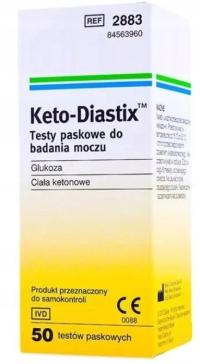 KETO-DIASTIX 50 ТЕСТОВ - полоски кетоновые тела