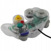 IRIS Pad kontroler gamepad do konsoli Nintendo GameCube NGC i Wii transpar.