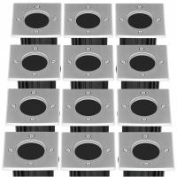 12X светодиодный светильник для сада, встраиваемый в грунт, набор дорожек для подъездной дороги