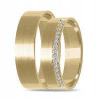 Золотые обручальные кольца пара-плоские украшенные 5мм проба 375-гравер бесплатно