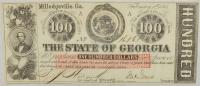 20.hy.USA, Georgia, 100 Dolarów 1863 rzadki, St.1