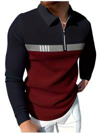 MODNA KOSZULKA MĘSKA POLO Z DŁUGIM RĘKAWEM