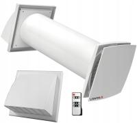 REKUPERATOR ŚCIENNY VENTIKA SOLO+ 100 mm PILOT CZUJNIK WILGOCI MIL-DAM