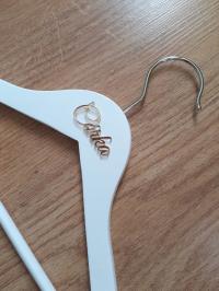 Wieszak Córka Biały Dziecko Chrzest Święty Komunia Święta Ślub