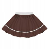 SPÓDNICZKA NA GUMCE KOSTIUM PRZEDSTAWIENIE SZKOLNE STRÓJ BRĄZOWA XS