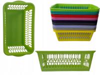 UNIWERSALNY KOSZYK PLASTIKOWY AŻUROWY ZIELONY NA PRZYPRAWY DROBIAZGI