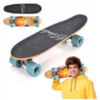Детский скейтборд мини метеоритная карточка деревянная 57X15 см ABEC - 7 до 100 кг