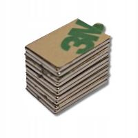 Неодимовый магнит 15x10x1 мм с клейкой лентой 3 м 10 шт. Крепкий