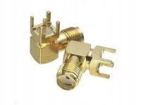 GNIAZDO SMA Do Druku PCB Kątowe GOLD (0362)