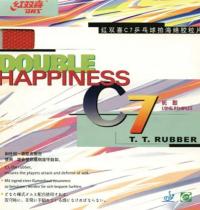 Okładzina DHS C7 DŁUGI CZOP OX bez podkładu do tenisa stołowego CZERWONA