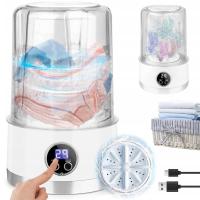 МИНИ-СТИРАЛЬНАЯ МАШИНА ДЛЯ ДОМА, ПУТЕШЕСТВИЙ, МАЛЕНЬКАЯ ПОРТАТИВНАЯ СТИРАЛЬНАЯ МАШИНА, НИЖНЕЕ БЕЛЬЕ, НОСКИ, 1 Л