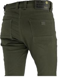 Spodnie Bawełniane Jednolite Gładkie Miękkie Oliwkowe - Khaki L32 W30