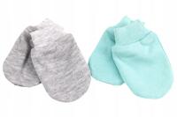 ŁAPKI NIEDRAPKI dwupak RĘKAWICZKI DLA NOWORODKA niemowlęce WYPRAWKA