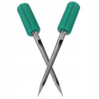 2 SZT. PROFESJONALNE METALOWE PRÓBNIKI DO ZIARNA, PROSZKU - NARZĘDZIE DO POBIERANIA PRÓBEK ZIARNA, PSZENICY, GLEBY