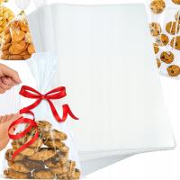 TOREBKI FOLIOWE CELOFAN WORECZKI CELOFANOWE PREZENTÓW ŚWIĘTA 100szt 20x30cm