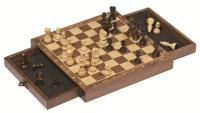 Магнитная шахматная настольная игра с ящиками Goki