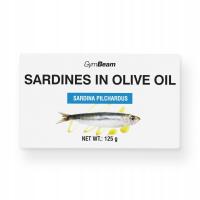 Сардины в оливковом масле высокобелковая рыба белок-GymBeam 125 г