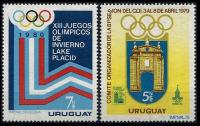 Urugwaj 1979 Znaczki 1522-3 ** sport igrzyska olimpijskie Olimpiada