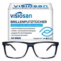 Visiosan Chusteczki do Czyszczenia Okularów Ekranów 54szt
